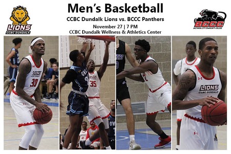 WATCH LIVE: Men's Basketball: CCBC Dundalk vs. BCCC | Tuesday Nov. 27 at 5 PM